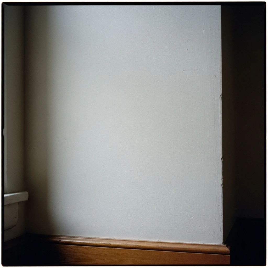 Ein Lichtschleier, der durch einen Raum fällt und eine unsichtbare Grenze zieht